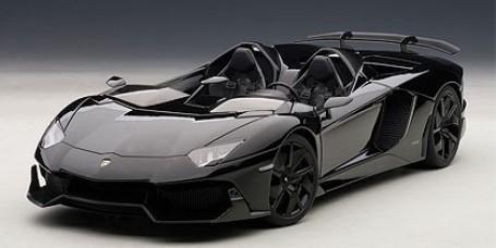 Lamborghini Aventador J Black 1/18 Diecast Car Model by Autoart