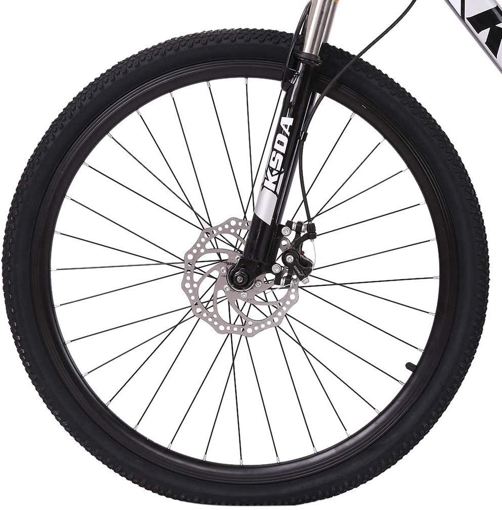 Road/Adult/Mens/Womens/GirlsBoy Mountain Bike, Aluminum Frame Bike with Linear Pull Brakes,Full Suspension| 26 Inch All-Terrain Bicycle with Front Suspension Adjustable Seat (Black)