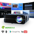 2024 smart home theater projector android 9.0 native 1080p bt5.0 zoom airplay tv