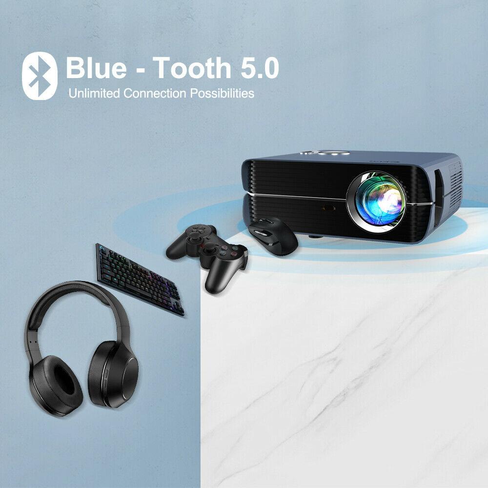 2022 smart home theater projector android 9.0 native 1080p bt5.0 zoom airplay tv