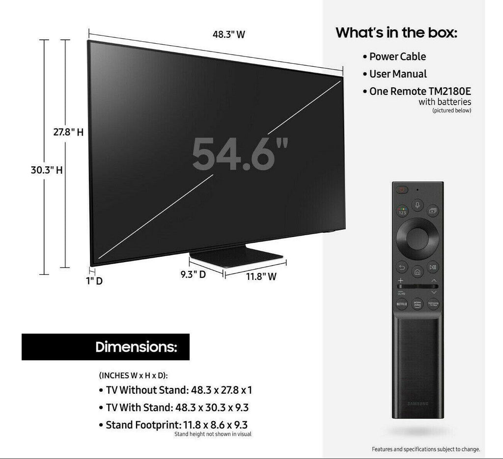 samsung qn90a 50" 4k ultra hd hdr smart qled tv - 2024 model *qn50qn90a