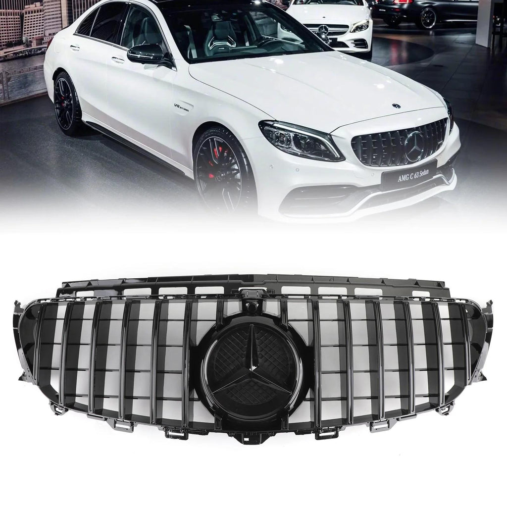 2016-2023 Benz W213 E-Class AMG Front Grill W/ CAMERA & Logo Grille Replacement Generic