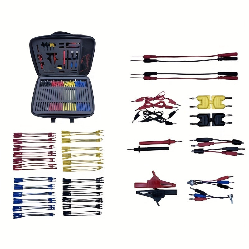 92 PiecesTest Lead Kit, Multifunctional Automotive Test Connector, ,multipurpose Test Wire Set, Multifunctional Test Auto Repair Wire Set