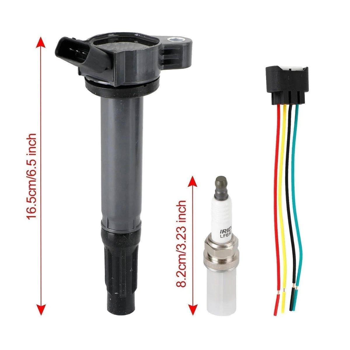 2007-2023 LEXUS ES350 6PCS Ignition Coils+Connectors+Spark Plug UF487 90919-02251 90919-A2002 Generic