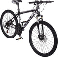 Adult Mountain Bike,26 Inch 21 Speed MTB Bikes,Aluminum Frame,Linear Pull Brakes,Full Suspension Non-Slip Bicycle for Man Woman