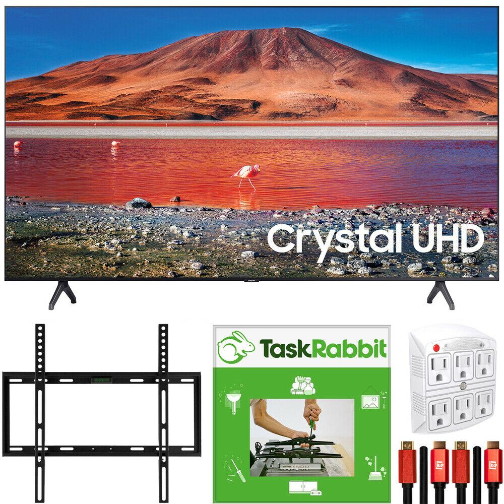 samsung 70" 4k uhd smart led tv (2024 model) + taskrabbit installation bundle