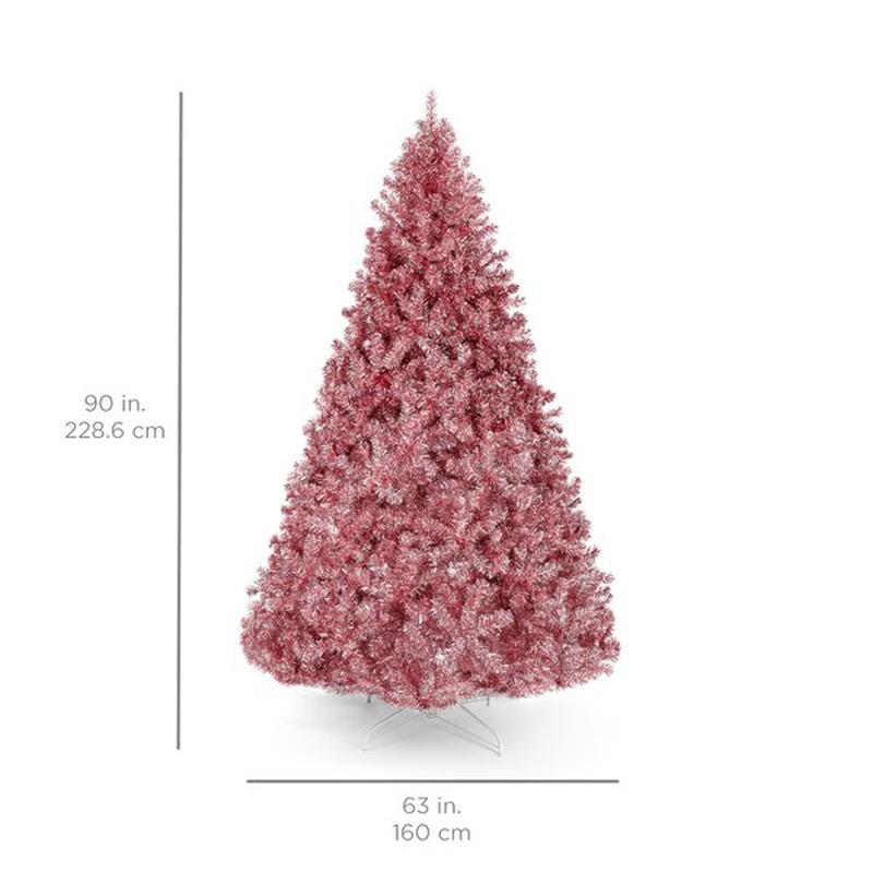 6 ft 7.5 ft Pink Artificial Christmas Tree Xmas Holiday Party Fairy Home Decor