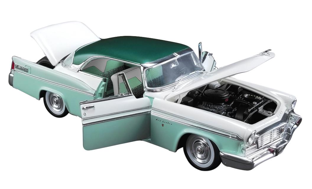 1956 Chrysler Yorker St. Regis Mint Green & White w/Dark Green Top Limited Edition to 570 pcs 1/18 Diecast Car ACME