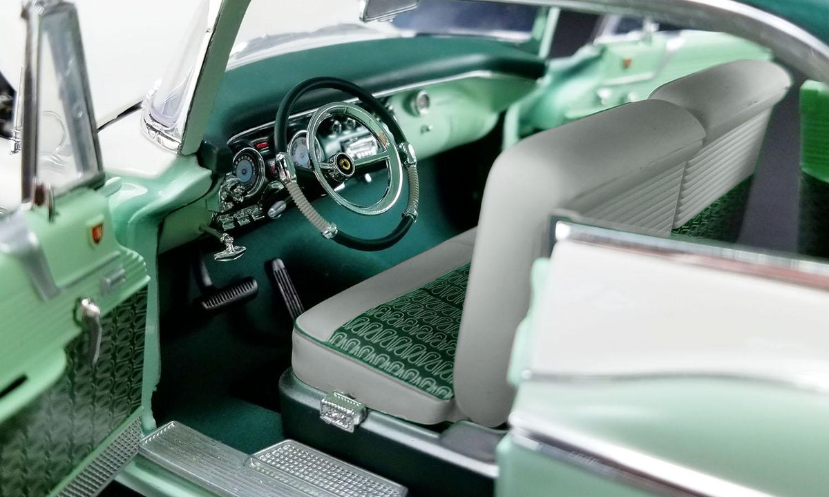 1956 Chrysler Yorker St. Regis Mint Green & White w/Dark Green Top Limited Edition to 570 pcs 1/18 Diecast Car ACME