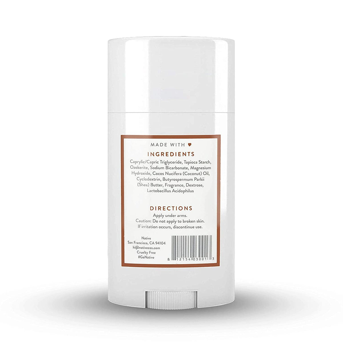 Native Deodorant | Natural Deodorant for Women and Men, Aluminum Free with Baking Soda, Probiotics, Coconut Oil and Shea Butter | Coconut &amp; Vanilla