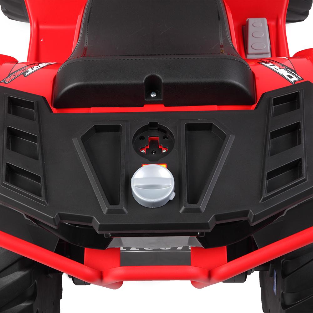 12V Battery Powered Kids Electric Vehicle, Ride on Car ATV for Kids, 4 Wheeler Quad with Headlights, MP3, USB, Volume Control, LarSeat, Electric Ride on Toys for Boys Girls, Two Speed Mode, Q11311