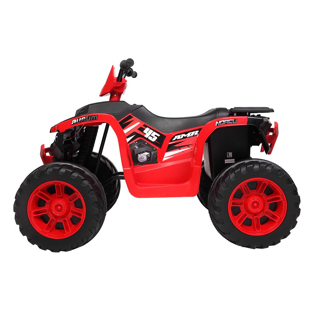 12V Battery Powered Kids Electric Vehicle, Ride on Car ATV for Kids, 4 Wheeler Quad with Headlights, MP3, USB, Volume Control, LarSeat, Electric Ride on Toys for Boys Girls, Two Speed Mode, Q11311