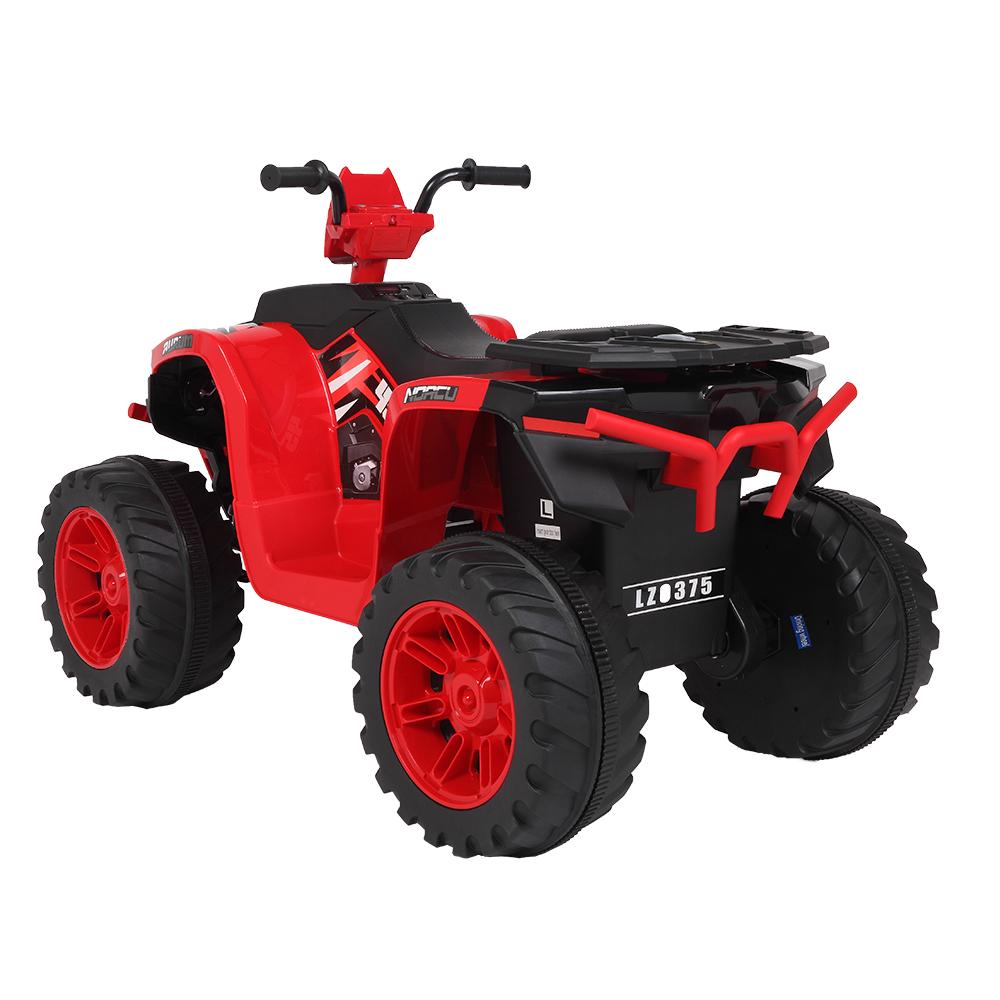 12V Battery Powered Kids Electric Vehicle, Ride on Car ATV for Kids, 4 Wheeler Quad with Headlights, MP3, USB, Volume Control, LarSeat, Electric Ride on Toys for Boys Girls, Two Speed Mode, Q11311