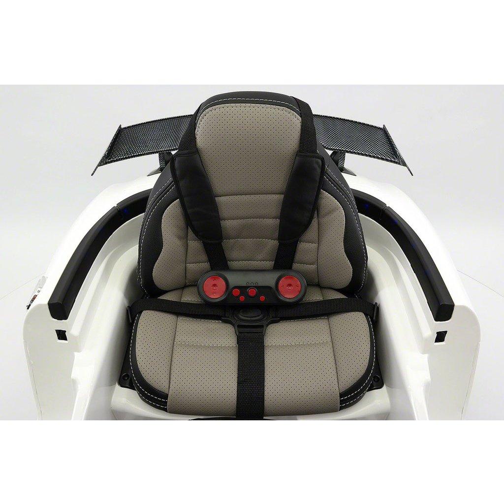 2023 LICENSED MERCEDES SLS AMG FINAL EDITION,12V ELECTRIC KIDS RIDE-ON CAR,GIRLS&BOYS,3-6 YEARS,MP3+MP4 COLOR LCD ENTERTAINMENT SYSTEM,RUBBER TIRES,LEATHER SEAT,LED BODY TRIM,PARENTAL REMOTE|WHITE