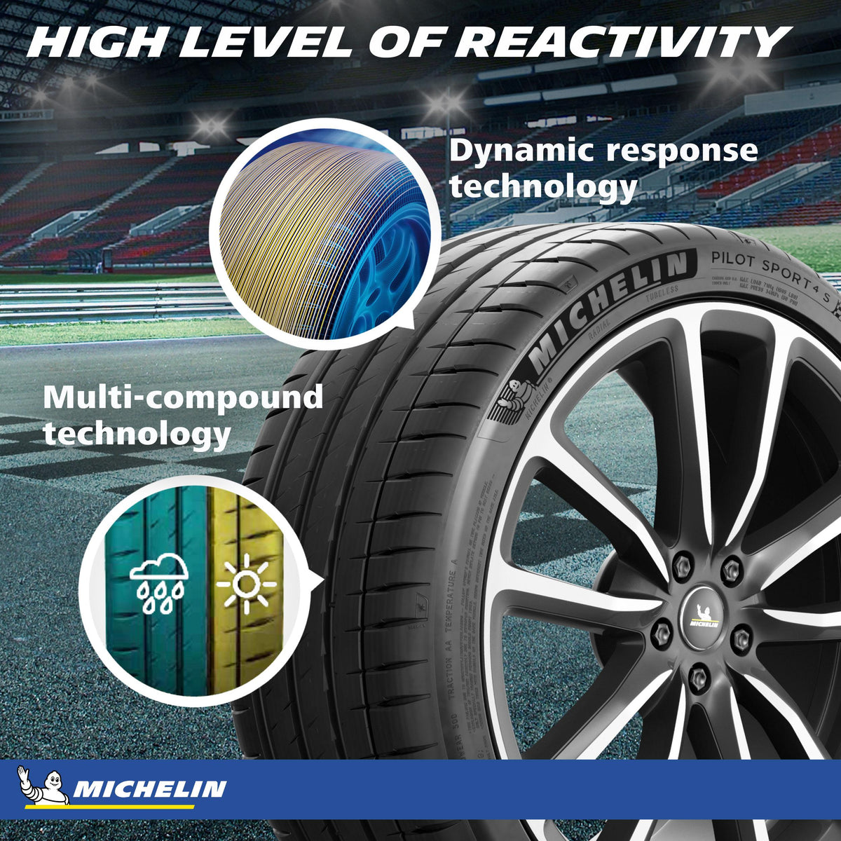 Michelin Pilot Sport 4 S Summer 285/35ZR19/XL (103Y) Tire