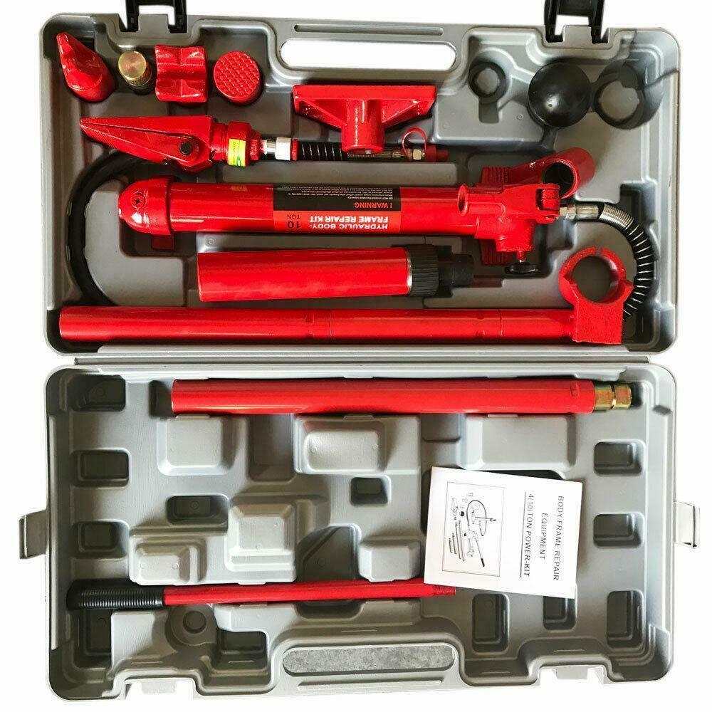 10 Ton Hydraulic Pump Jack Porta Power Ram Repair Lift Tool Kit US Shipping