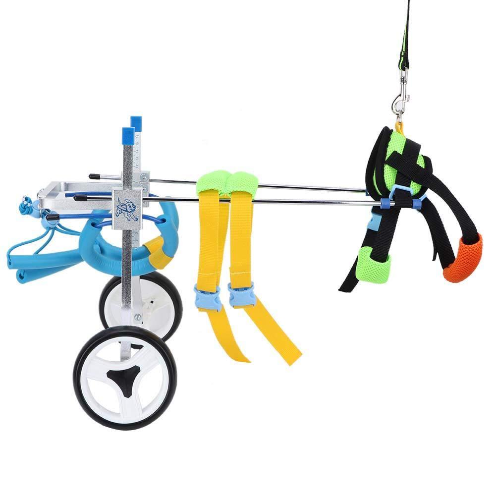 Ichiias Dog Wheelchair Adjustable Disabled Pet Assisted Walk for Hind Legs Rehabilitation