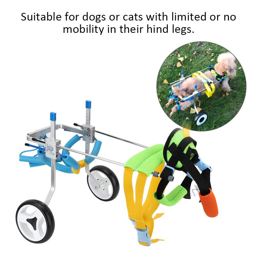 Ichiias Dog Wheelchair Adjustable Disabled Pet Assisted Walk for Hind Legs Rehabilitation