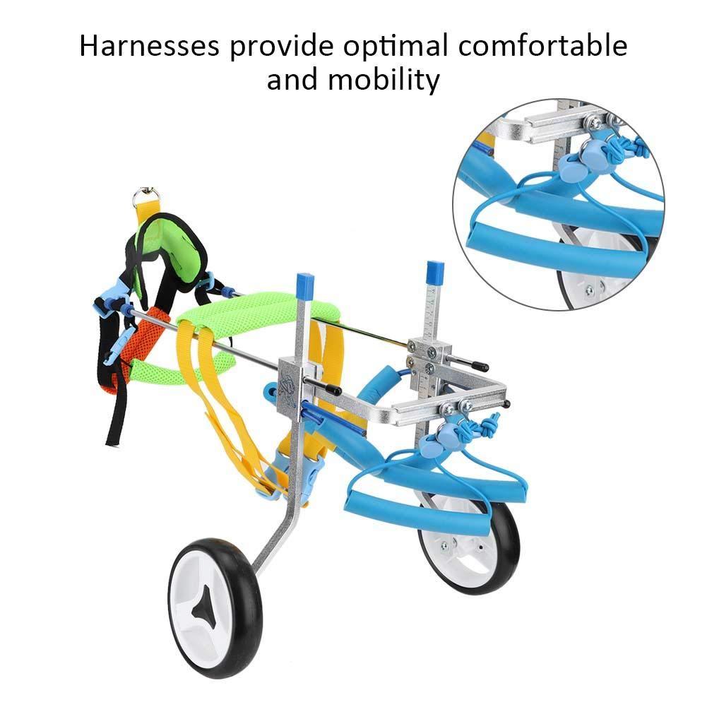 Ichiias Dog Wheelchair Adjustable Disabled Pet Assisted Walk for Hind Legs Rehabilitation