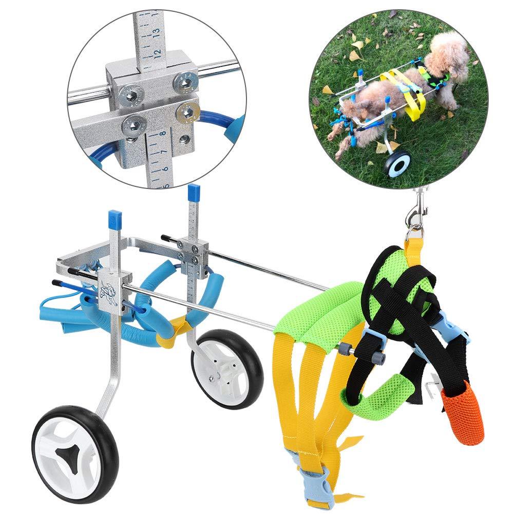 Ichiias Dog Wheelchair Adjustable Disabled Pet Assisted Walk for Hind Legs Rehabilitation