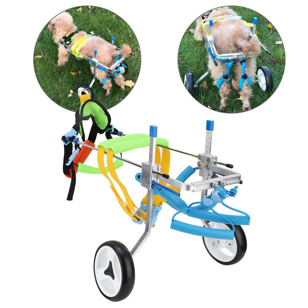 Ichiias Dog Wheelchair Adjustable Disabled Pet Assisted Walk for Hind Legs Rehabilitation