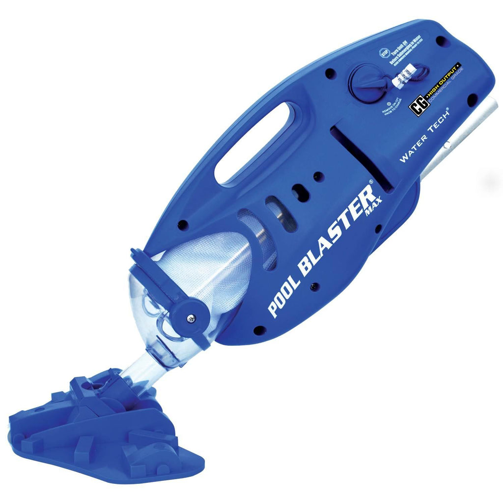 Water Tech Pool Blaster Max CG Handheld Battery Cleaner Vacuum + Telescopic Pole
