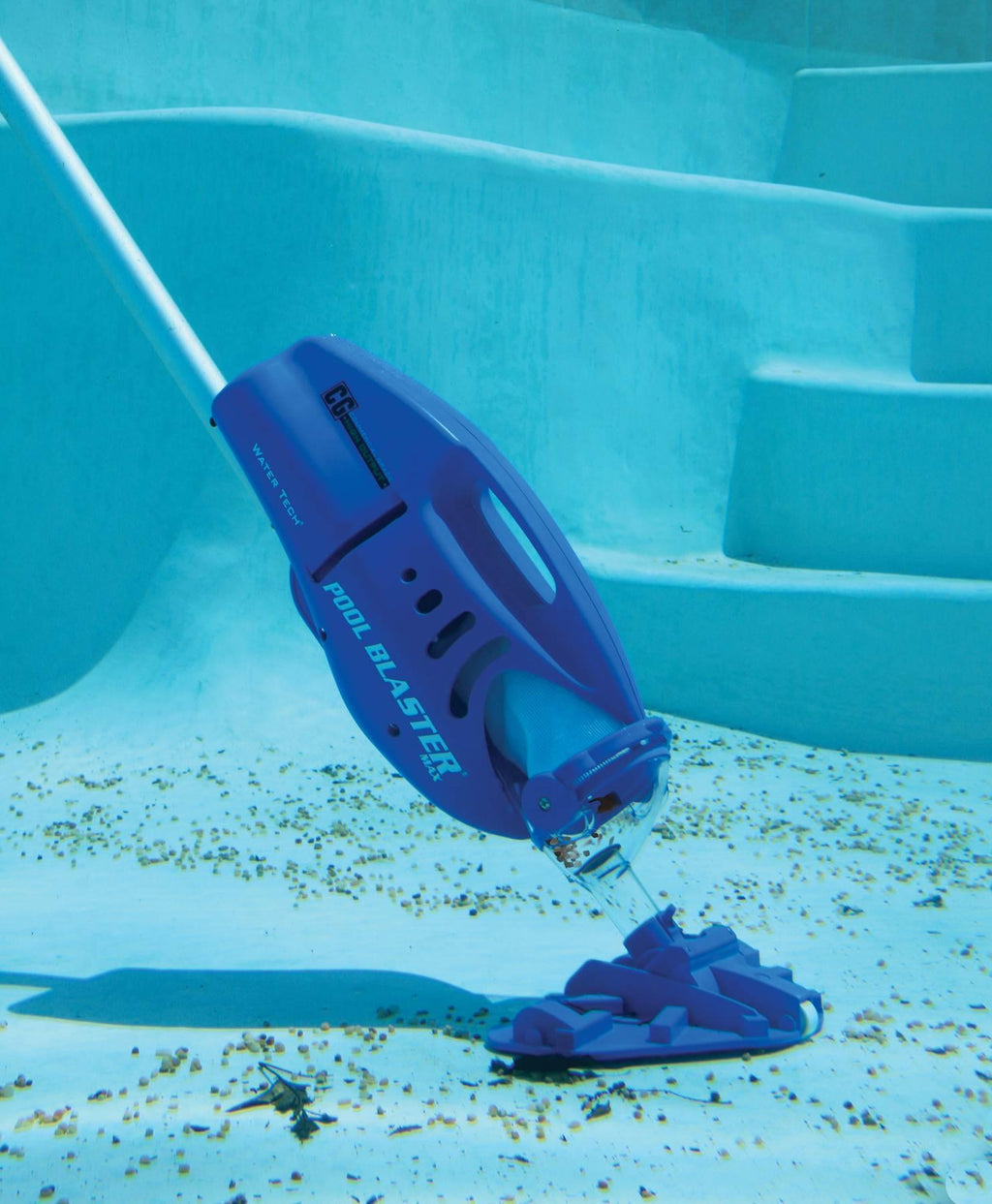 Water Tech Pool Blaster Max CG Handheld Battery Cleaner Vacuum + Telescopic Pole