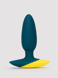 ROMP Bass Rechargeable Silicone Vibrating Butt Plug 3.5 Inches, Blue