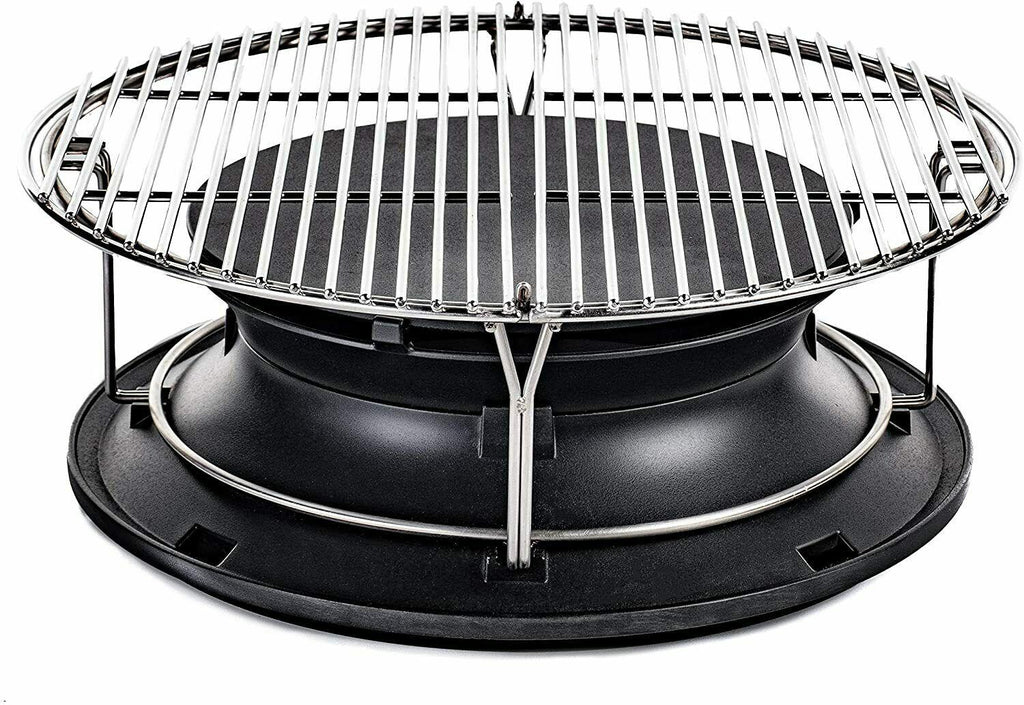 Kamado Joe KJ-Hyper Classic SloRoller with Cooking Rack, Black