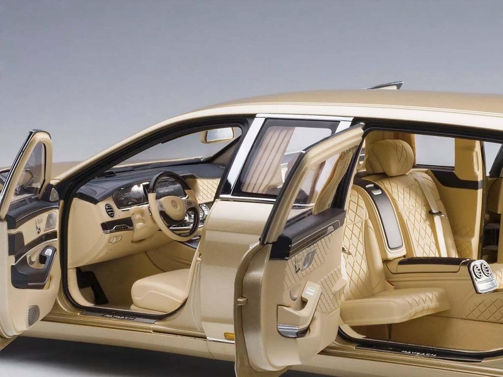 Mercedes Maybach S 600 Pullman Gold 1/18 Model Car by Autoart