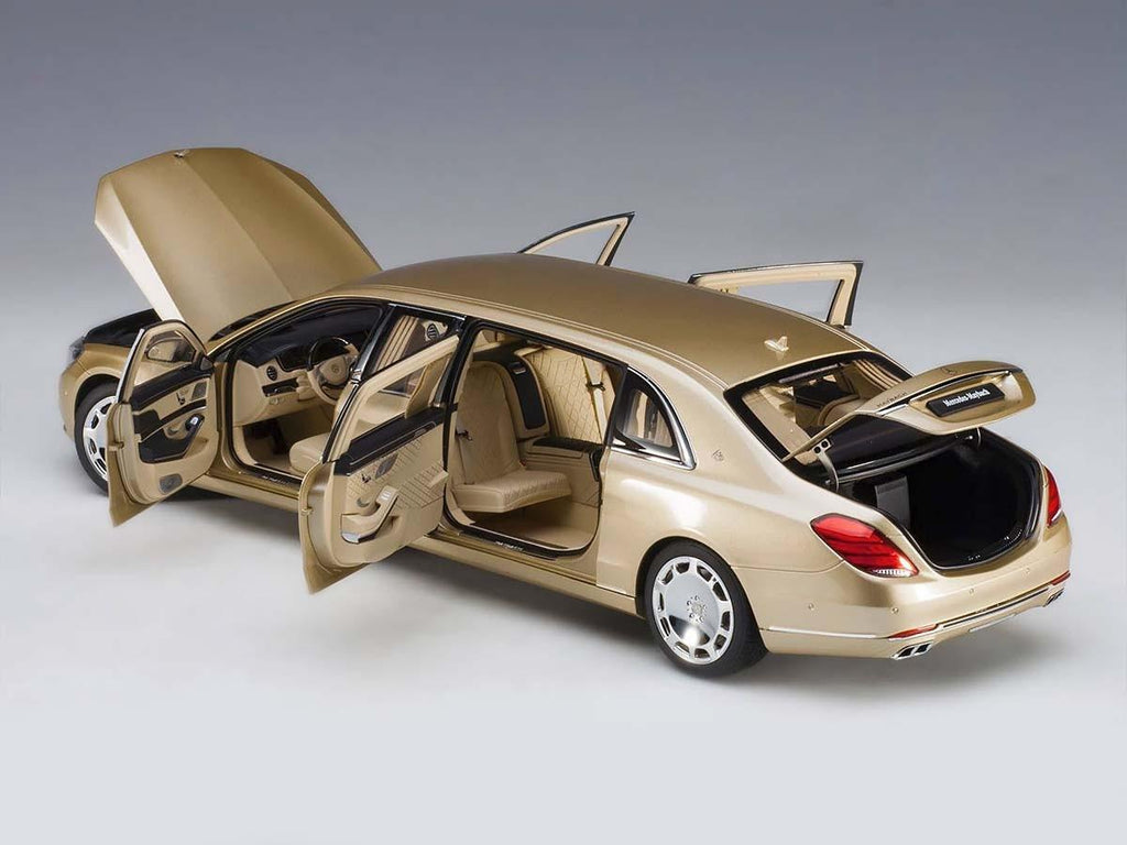 Mercedes Maybach S 600 Pullman Gold 1/18 Model Car by Autoart