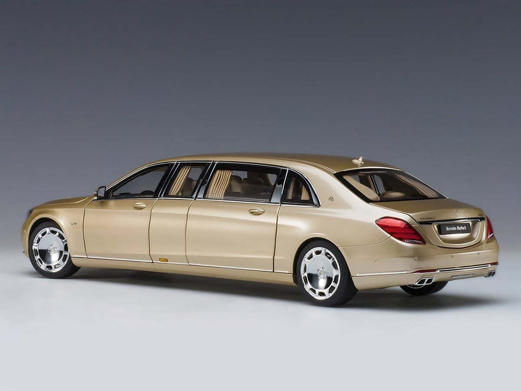 Mercedes Maybach S 600 Pullman Gold 1/18 Model Car by Autoart