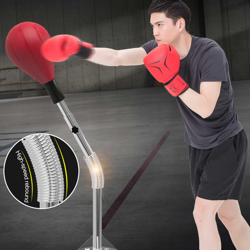 MEGAWHEELS Reflex Bag Adjustable Height Standing Speed Punching