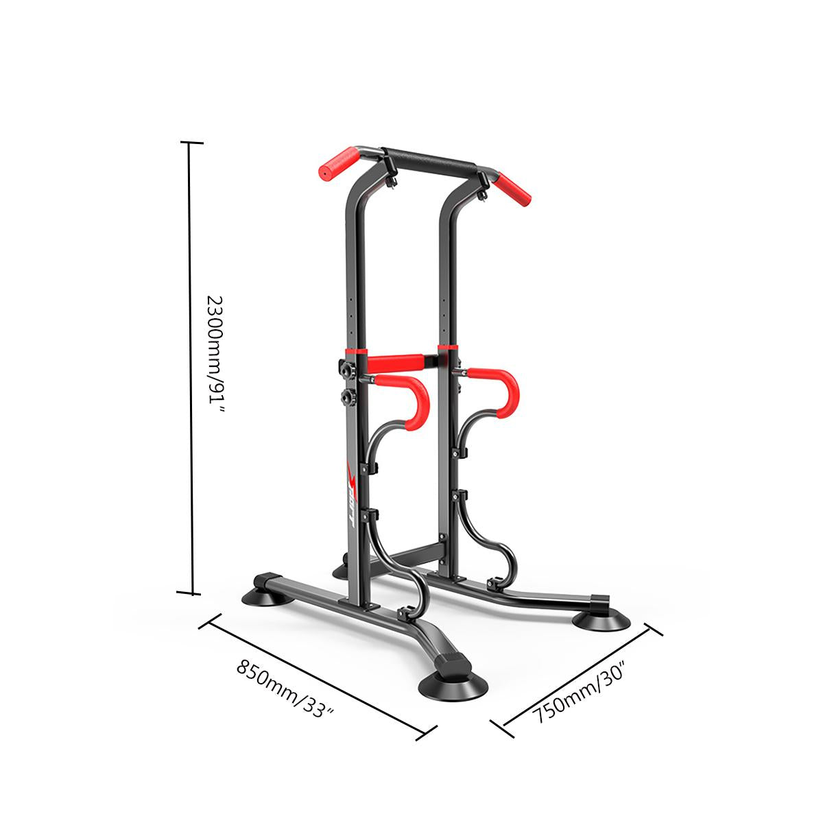 Pull Up &amp; Dip Stand Power Tower,Adjustable Height Multi-Function Fitness Exercise Equipment Home Gym Strength Training Workout Equipment,330lbs