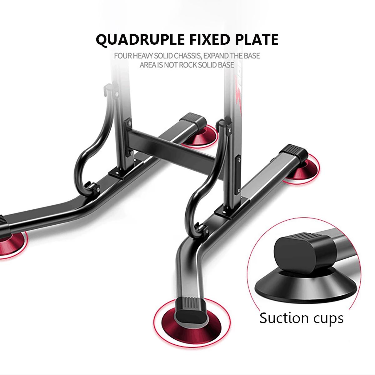 Pull Up &amp; Dip Stand Power Tower,Adjustable Height Multi-Function Fitness Exercise Equipment Home Gym Strength Training Workout Equipment,330lbs