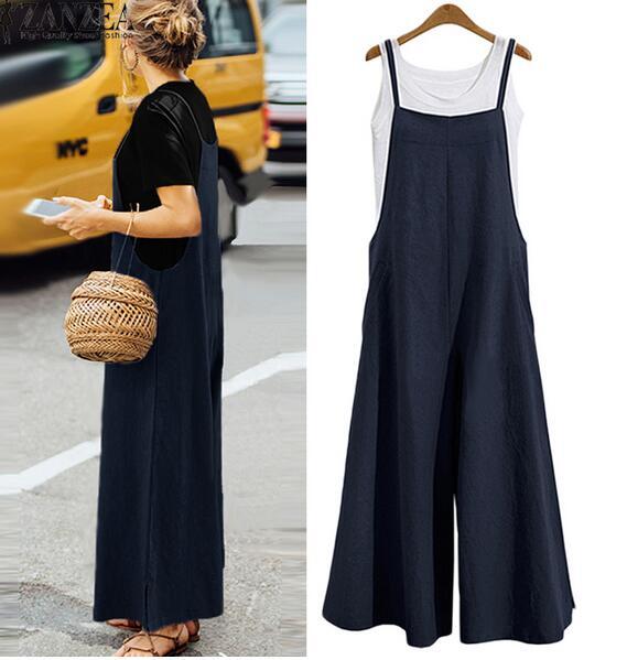 2021 Women Solid Brief Cotton Dungaree Overalls
