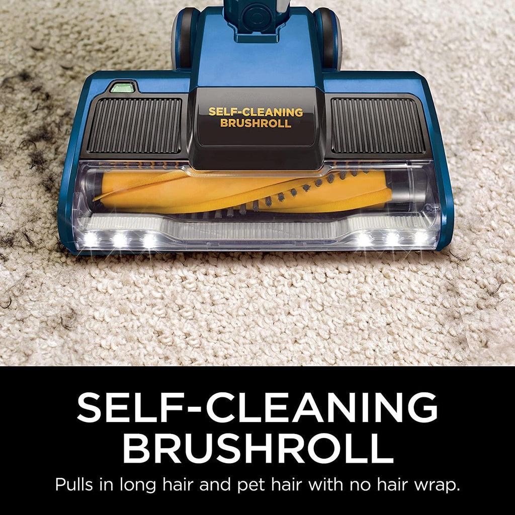 Shark HV343AMZ Rocket Corded Stick Vacuum with Self-Cleaning Brushroll, Lightweight &amp; Maneuverable, Perfect for Pet Hair Pickup, Converts to a Hand Vacuum, with Crevice &amp; Upholstery Tools, Blue/Silver