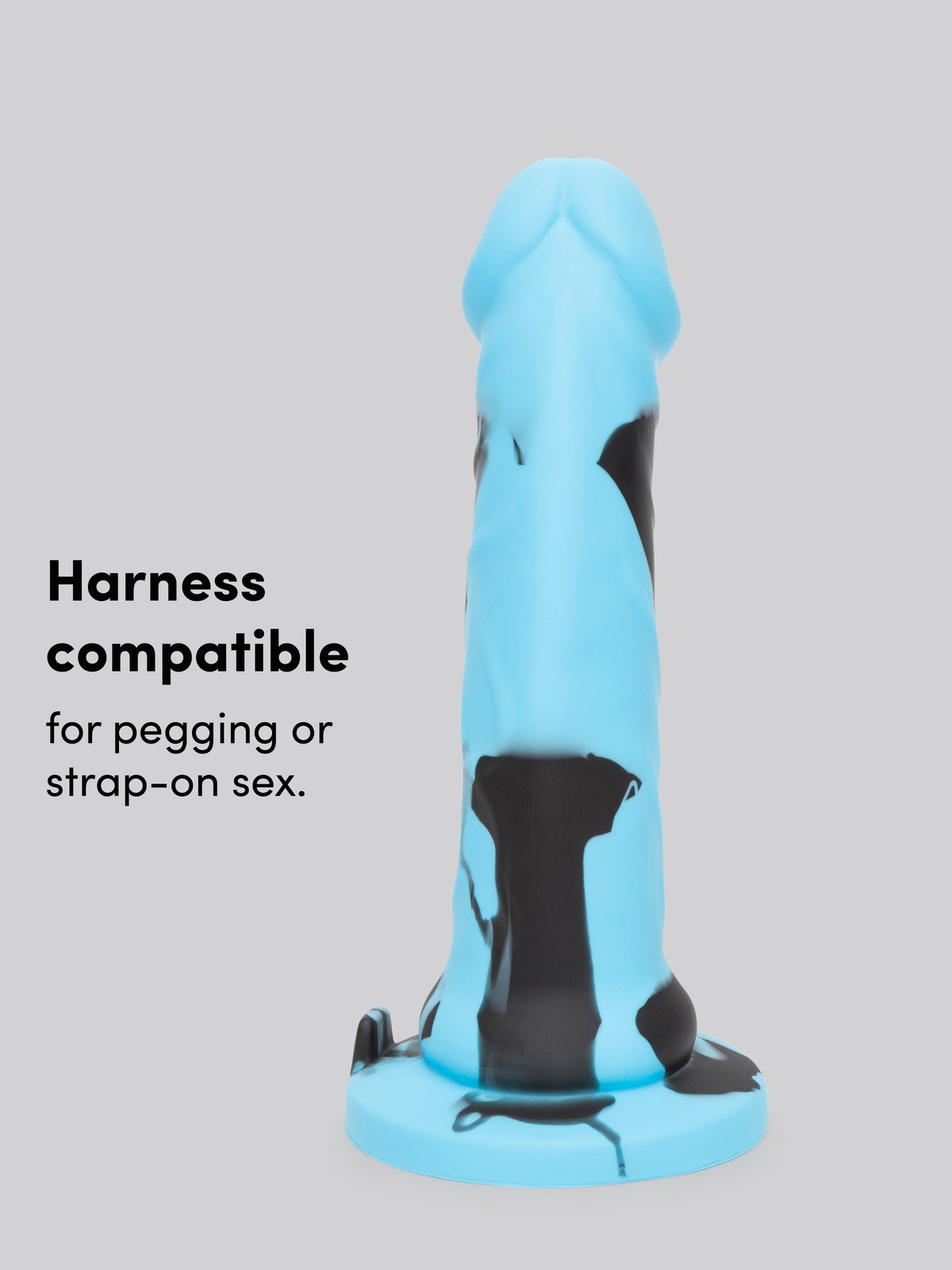 Lifelike Lover Luxe Realistic Multicoloured Silicone Dildo 7 Inch, Blue | Blue