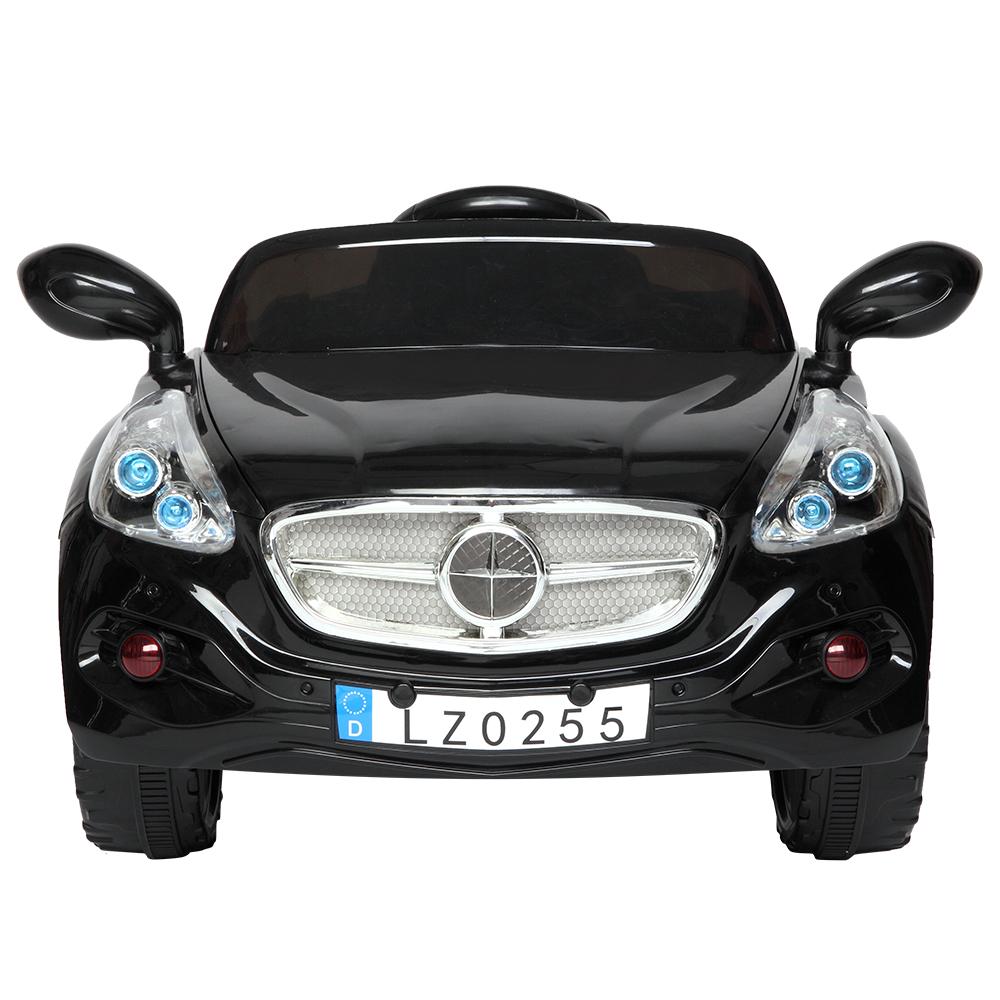 Veryke Electric Sport Cars for Kids, Gift 12V Children Ride-On Toy Car w/ Remote Control, 3 Speeds, Spring Suspension, LED Lights, Black