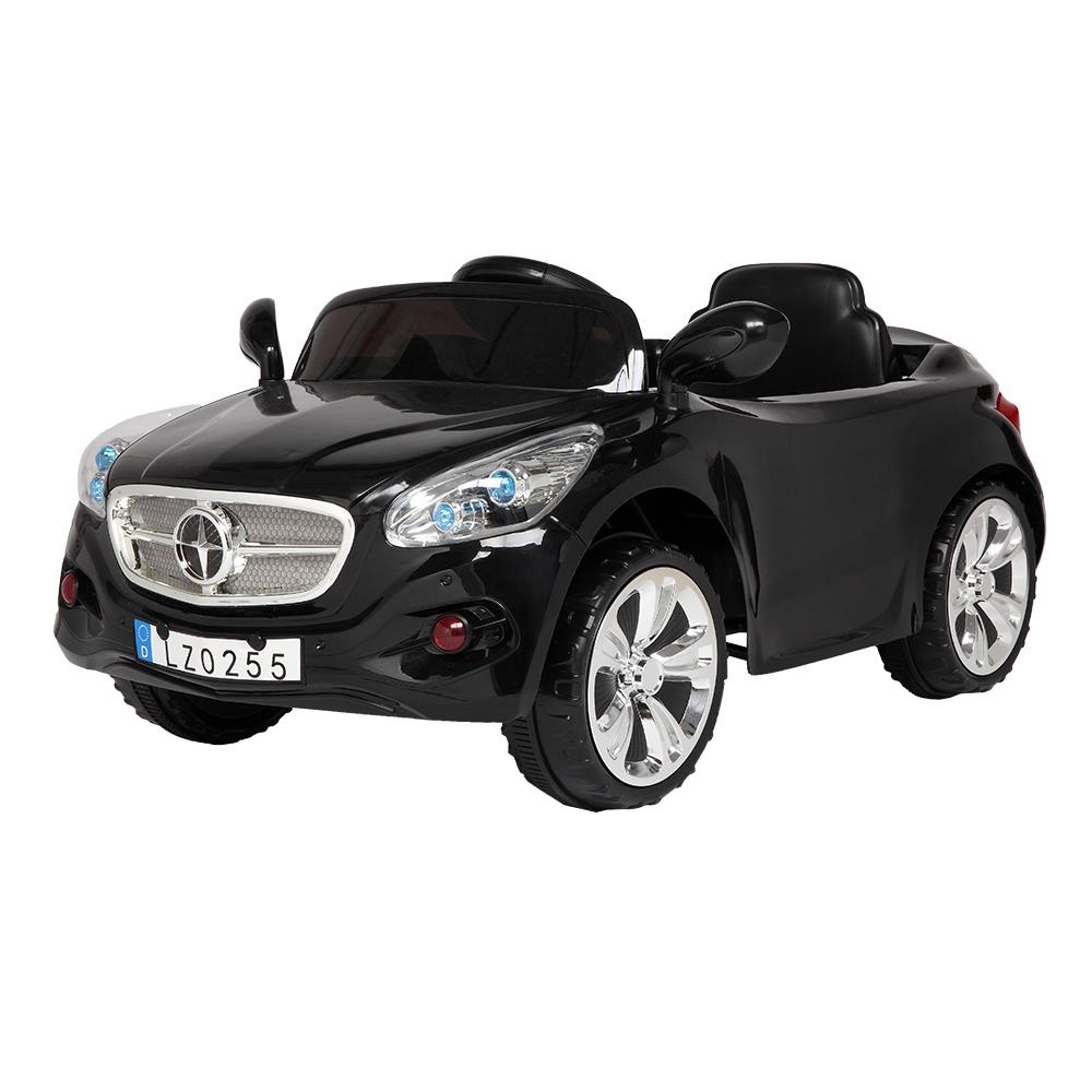 Veryke Electric Sport Cars for Kids, Gift 12V Children Ride-On Toy Car w/ Remote Control, 3 Speeds, Spring Suspension, LED Lights, Black