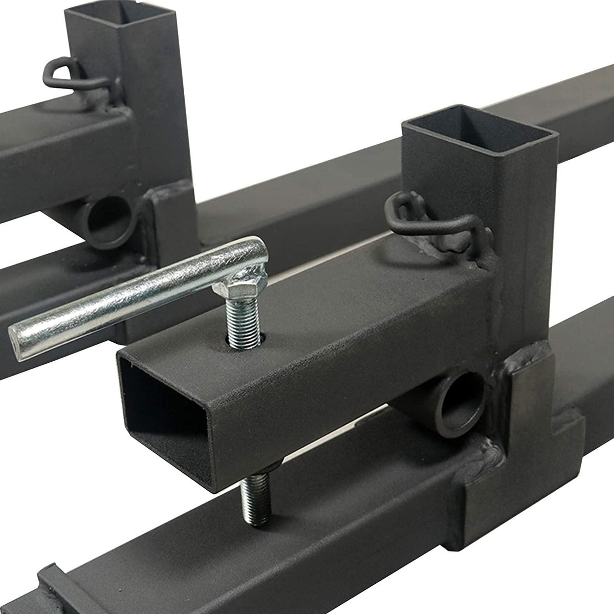 sulythw clamp on pallet forks for tractor bucket heavy duty 60" 4500lbs capacity skid steer forks