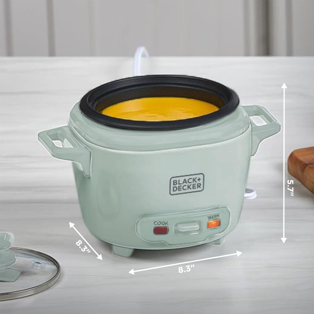 3-Cup Cooked (1.5 Cups Uncooked) Rice Cooker, Removable Nonstick Bowl, One-Touch Operation, Surf Spray