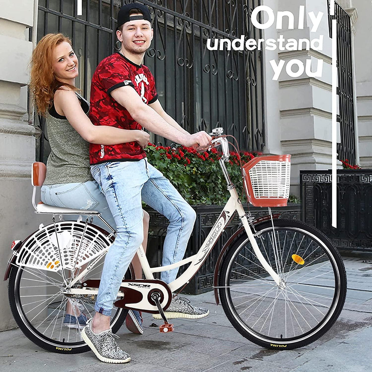 Adult Tricycles, 7 Speed Adult Trikes 20/24/26 inch 3 Wheel Bikes for Adults with LarBasket for Recreation, Shopping, Picnics Exercise Men's Women's Cruiser Bike