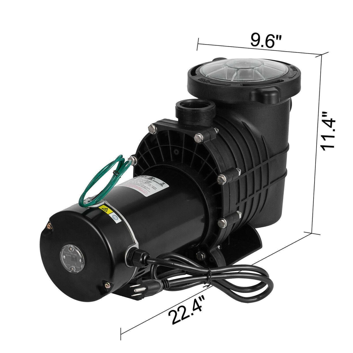 1.5/2.0hp inground swimming pool pump motor strainer generic for outdoor pump