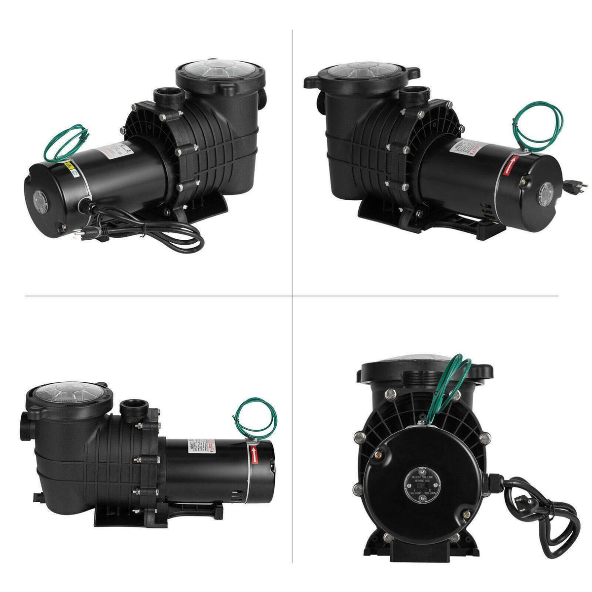 1.5/2.0hp swimming pool pump motor w/ strainer generic for outdoor replacement