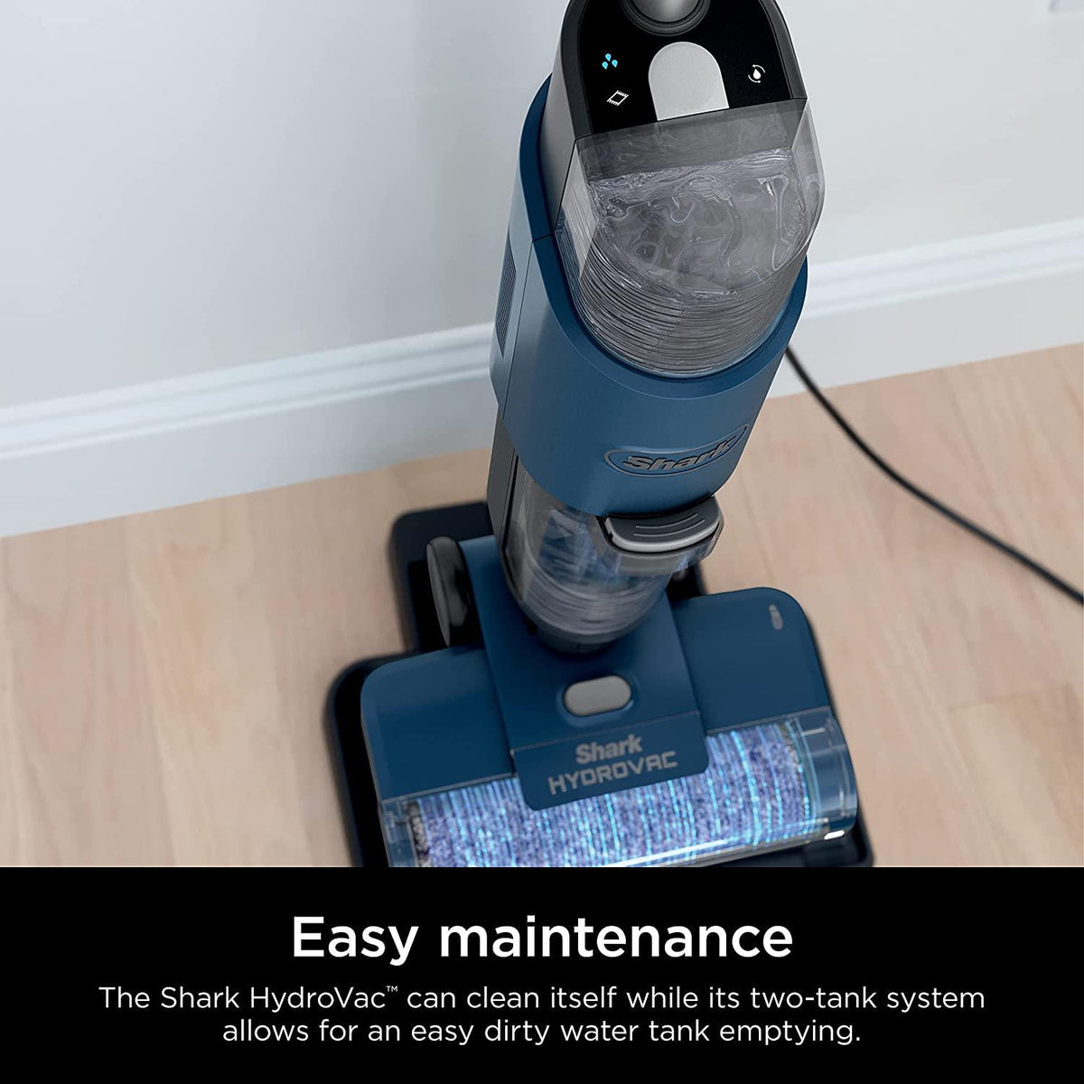 Shark WD101 HydroVac XL 3-in-1 Vacuum, Mop &amp; Self-Cleaning System with Antimicrobial Brushroll* &amp; 12 oz. Odor Neutralizing Concentrate for Hard Floors &amp; Area Rugs, Lightweight, Corded, Navy