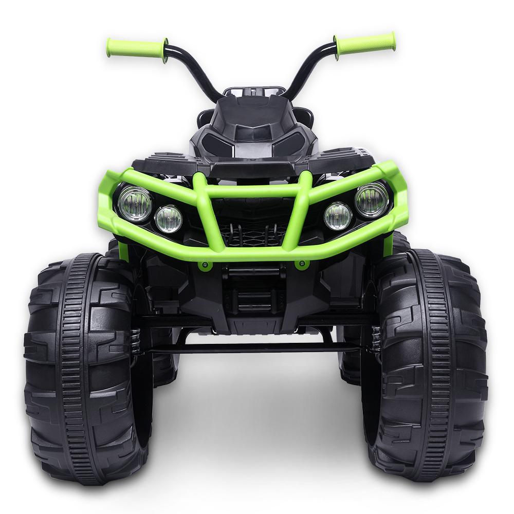 Clearance! Battery Powered Ride ON Toys, Kids 12v Ride ON Toys Car, 4-Wheeler ATV Ride ON Car w/ 3.7mph Max, 2 Speed, LED Lights, AUX Jack, Radio, Electric Motorcycle for Boys/Girls, Green, W1851
