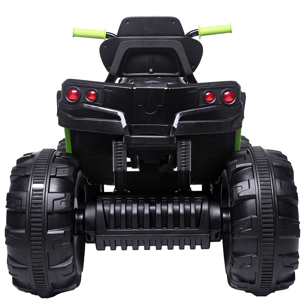 Clearance! Battery Powered Ride ON Toys, Kids 12v Ride ON Toys Car, 4-Wheeler ATV Ride ON Car w/ 3.7mph Max, 2 Speed, LED Lights, AUX Jack, Radio, Electric Motorcycle for Boys/Girls, Green, W1851