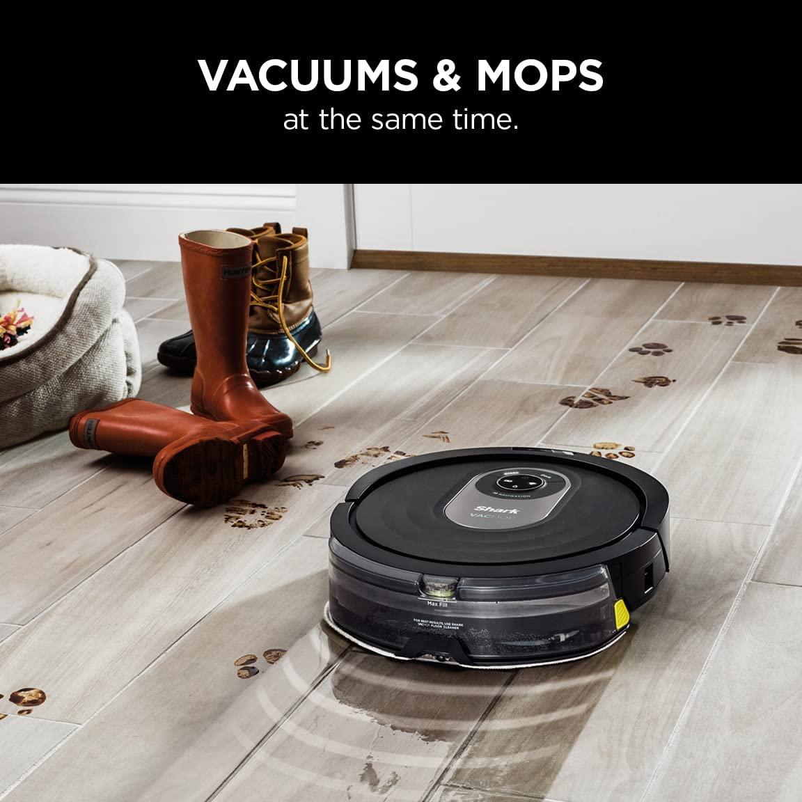 Shark AI Robot Vacuum &amp; Mop, Black/Silver (RV2001WD)