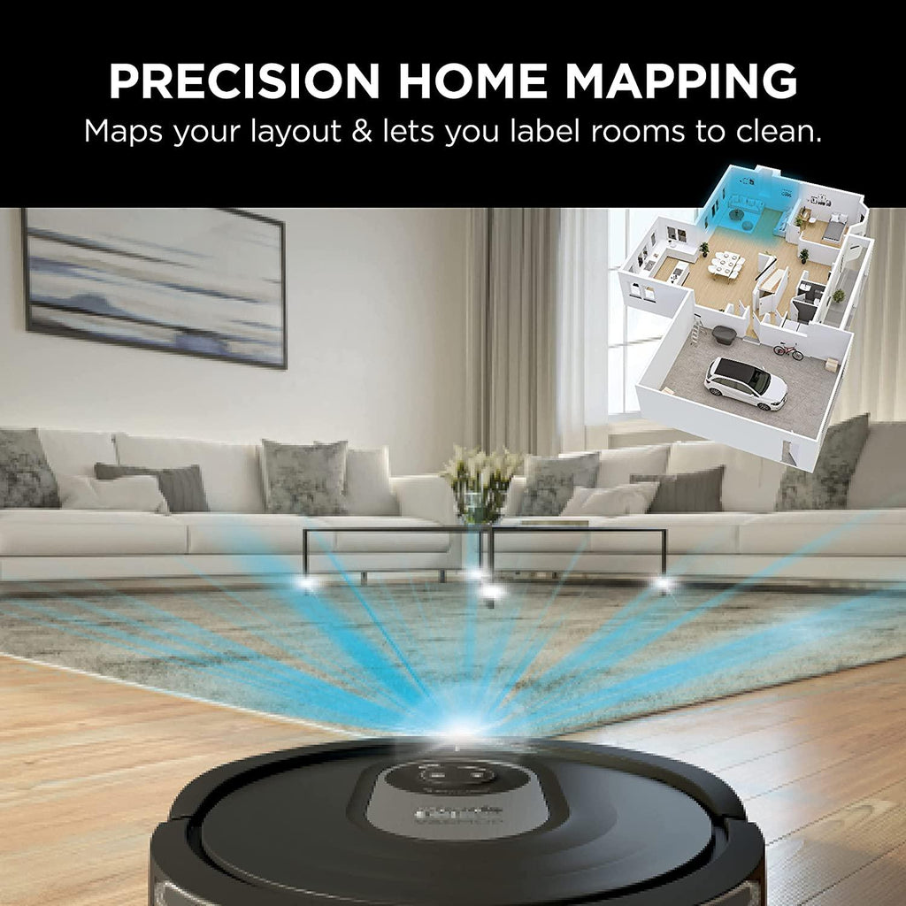 Shark AI Robot Vacuum &amp; Mop, Black/Silver (RV2001WD)